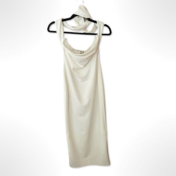 Not Yours To Keep Jordan White Midi Dress body con halter Revolve $288 Sz XS - Picture 2 of 9